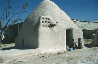 SYRIA, Architecture, Recently built traditional mud beehive house