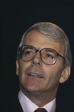 SOCIETY, Politics, Conservative, Portrait of John Major at a Party Conference in 1994