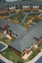 ARCHITECTURE, Construction, Architects model of a housing estate