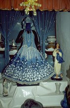BRAZIL, Pernambuco, Olinda, Candomble deity of Yermanja / Virgin Mary