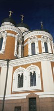 ESTONIA,  , Tallinn, "Alexandra Nevsky Cathedral detail of  the exterior with colourful walls,