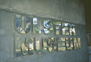 IRELAND, North, Belfast, Ulster Museum Sign