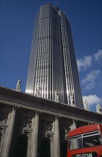 ENGLAND, London, "Tower 42 Previously known as the Nat West Tower, skyscraper towers over