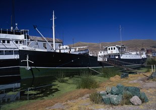 PERU, Puno Administrative Division, Puno, "Lake Titicaca.  Yavari, the oldest ship on Lake Titicaca