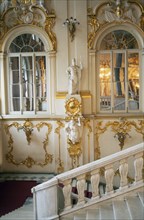 RUSSIA, St Petersburg, The Winter Palace of the Hermitage Museum.  Interior with detail of  the