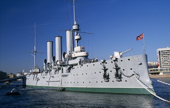 RUSSIA, St. Petersburg, Aurora Battleship.
