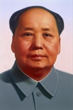 CHINA, Hebei, Beijing, Portrait of Mao Tse Tung on the Gate of Heavenly Peace