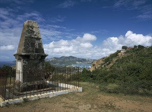 WEST INDIES, Antigua, Shirley Heights, "Memorial to members of the Dorset Regiment who died in the