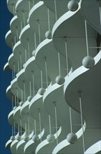 AUSTRALIA, Queensland, Brisbane, Detail of apartment balconies.