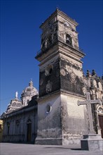 NICARAGUA, Granada, "Iglesia de La Merced, dating from 1781. External view of the bell tower with