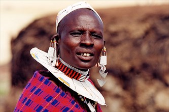 KENYA, Tribal People, Maasai woman
