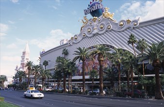 USA, Nevada, Las Vegas, Harrah’s hotel and casino exterior