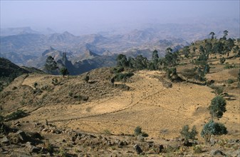 ETHIOPIA, Simien Mountains, Topography and views across the Simien Mountain National Park.