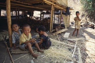 THAILAND, North, Mae Sai, Karen refugee children