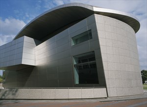 HOLLAND, Noord, Amsterdam, Van Gogh Museum. Exterior of the modern building designed by Gerrit