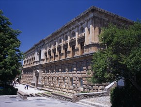 SPAIN, Andalucia, Granada, The Alhambra. Palacio de Carlos V