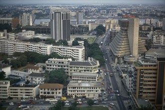 IVORY COAST, Abidjan, View over the modern capital city