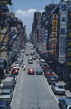 TAIWAN, Taipei, View over road of the West Gate district