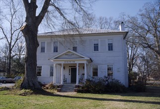 USA, Georgia, Madison County, Antebellum Home with house name Burnett Place