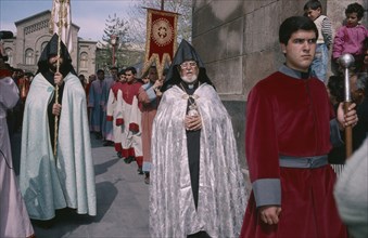 ARMENIA, Etchmiadzin, Easter procession.