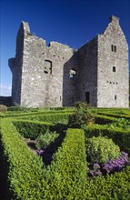 NORTHERN IRELAND, Fermanagh, Tully, Tully Castle. Ruins of a fortified plantation house dating from