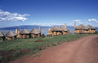 TANZANIA, Ngorongoro, The Crater Lodge huts.