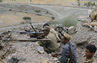 YEMEN, South, War, Soldiers in 1972-1979 War of the Yemans.