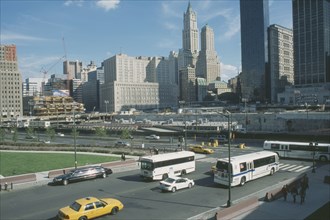 USA, New York, Manhattan, View over Ground Zero
