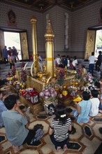 THAILAND, South, Bangkok, Wat Meuang the City pillar the most important animist shrine in Bangkok