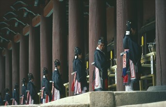 SOUTH KOREA, Seoul, Ching Myo Temple Confucian rites ceremony.