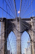 USA, New York State, New York City, Brooklyn Bridge