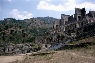 WEST INDIES, Haiti, Ruins of Sans Souci Palace.