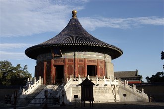 CHINA, Beijing, Tiantan Park, aka The Temple of Heaven. View of the Imperial Vault of Heaven