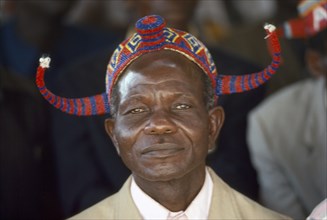 CONGO, General, Portrait of Bapende chief.