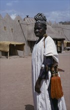CAMEROON, Rey Bouba, Portrait of village elder of important Fulani lamidat or principality.