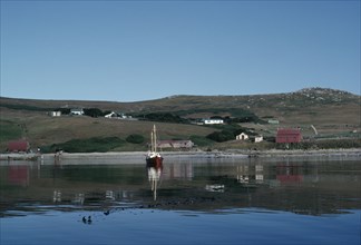 FALKLAND ISLANDS, West Point Island, View over the settlement.