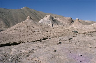AFGHANISTAN, Bamiyan, Rock formations at Red Dragon.