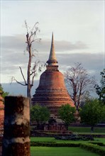 THAILAND, Sukhothai, Ancient Buddhist stupa