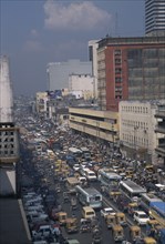 BANGLADESH, Dhaka, City centre traffic jam