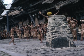 INDONESIA, Initiation, Nias Tribal Initiation Ceremony.