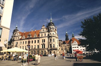 GERMANY, Sachsen, Dresden, General view of city street and architecture