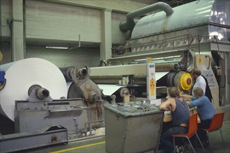 FINLAND, Turku-Pori, Rauma, Paper factory interior.