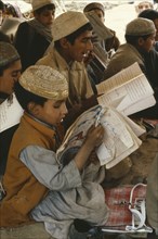 PAKISTAN, Religion, Islam, Islamic education.  Boys learning the Koran.