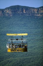 AUSTRALIA, New South Wales, Blue Mountains, Skyway cable car over the Eucalyptus Forests