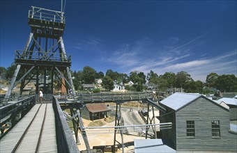 AUSTRALIA, Victoria, Sovereign Hill, Gold processing plant