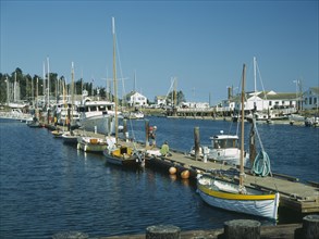 USA, Washington State, Jefferson, Port Townsend. Point Hudson Marina the Victorian seaport in the