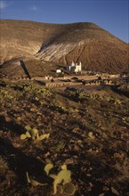 MEXICO, San Luis Potosi, Real de Catorce, The Pantheon or the walled cemetary of the silver mining