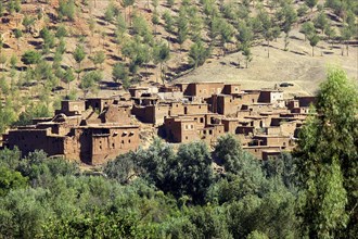 MOROCCO, Marrakech, Small group of village houses