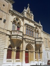 MALTA, Mdina, St Pauls Square. View of ornate building.