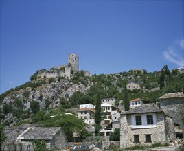 BOSNIA, Village, Fortified hill town